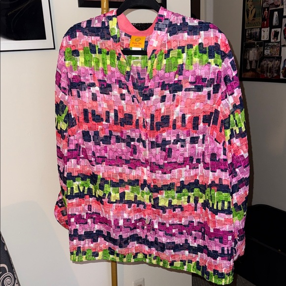 Ruby Rd. Colorful Patterned Blouse - Picture 1 of 6